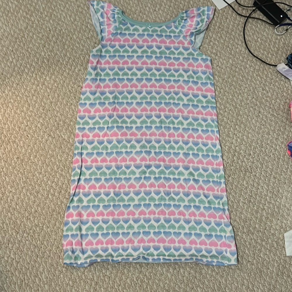 Ombre heart pajama dress size 12–14A from Carter’s